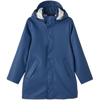 name it Unisex Kinder Nkndry Rain Jacket Long 1fo Noos, Insignia Blue, 116
