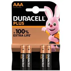 DURACELL Batterie Plus AAA MN2400/LR3 4er Karte