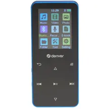 Denver MP-1830BU BLUE - MP4 media player with built-in bluetooth and rechargeable battery - MP3-Afspill... (4 GB), MP3 Player + Portable Audiogeräte, Blau