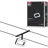 Paulmann Seilsystem Frame - Leuchtmitte, Warmweiß, Erweiterung Schwarz (matt), Chrom