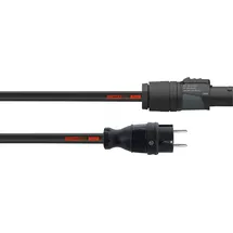 Cordial CFCA 1,5 S-TRUE 1 Strom Anschlusskabel [1x Schutzkontakt-Stecker - 1x PowerCon-Stecker] 1.50 m Schwarz
