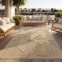 Paco Home Outdoor Teppich 120 x 160 cm Beige