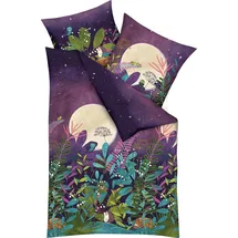 KAEPPEL Kinderbettwäsche Kinder-Bettwäsche "Moonshine", Renforcé, Renforcé Motiv: Eule bunt