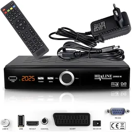 HD-Line 20900 M Digital Satelliten Sat Receiver - (HDTV, DVB-S/S2, HDMI, SCART, 2X USB 2.0, Full HD 1080p) [Vorprogrammiert für Astra Hotbird Türksat]