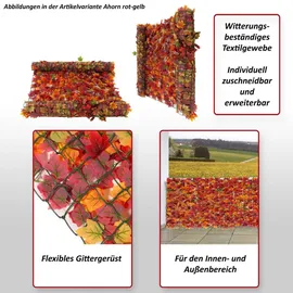 MCW Windschutz 500 x 150 cm Rot Kunststoff