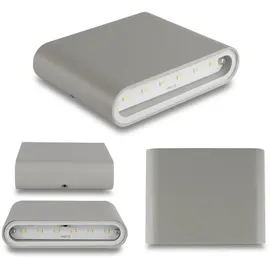 Longlife LED Wandleuchte Slide UP and DOWN 3000K IP54 - Watt: 6W - Farbe: Grau