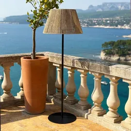 Lumisky Außenleuchte Polyrattan H 170 cm 1x LED warmweiß beige