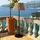 Lumisky Außenleuchte Polyrattan H 170 cm 1x LED warmweiß beige