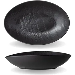 Schale, Schwarz, Porzellan Backofengeeignet, Spülmaschinenfest, Natursteinimitat