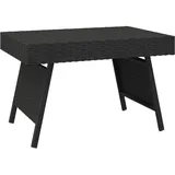 vidaXL Beistelltisch Klappbar 60 x 40 x 38 cm Schwarz