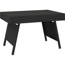 vidaXL Beistelltisch Klappbar 60 x 40 x 38 cm Schwarz