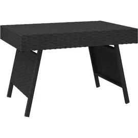 vidaXL Beistelltisch Klappbar 60 x 40 x 38 cm Schwarz