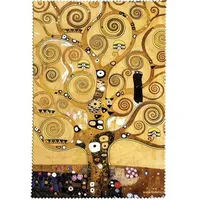 Fridolin 18872 Brillenputztuch Klimt - Lebensbaum, Mikrofaser, 18 x 12.5 cm