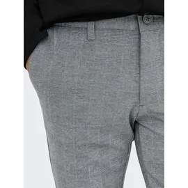Only & Sons ONSMARK Slim Check Chino Hose Limestone 33 32