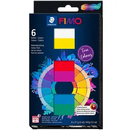 Staedtler FIMO professional Modelliermasse True Colours 6 Blöcke à 57 g