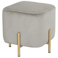 Hti-Living Dekorativer Polsterhocker Ø 32 cm Dixon Grau