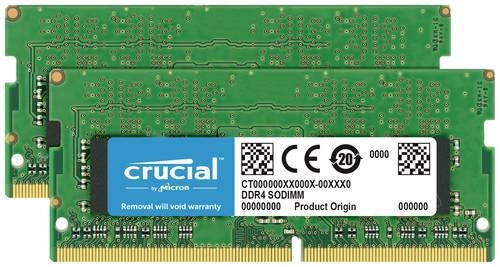 Crucial CT2K8G4S266M Laptop-Arbeitsspeicher Kit DDR4 16GB 2 x 8GB 2666MHz 260pin SO-DIMM CL19 CT2K8G