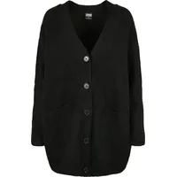 URBAN CLASSICS Ladies Chunky Fluffy Knit Cardigan (TB4740-00007-0037) black