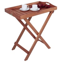 Gravidus Tabletttisch »Tablettständer Tabletttisch Tisch Teewagen Grillwagen Beistelltisch Stahtablett«