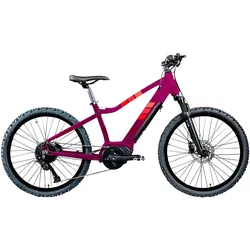 E-Bike ZÜNDAPP "Z240" Gr. 38, lila, E-Bikes, 38cm, 24 Zoll (60,96cm), E Bike Mountainbike 24 Zoll Elektro Bike 130-145 cm Jugendliche ab 8
