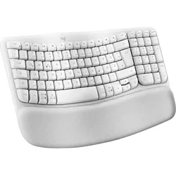 LOGITECH Wave Keys ergonomisch, Bluetooth, Tastatur, Sonstiges, kabellos, Weiß