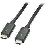 Lindy Thunderbolt 3 USB-C Kabel Schwarz