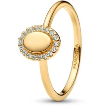 Pandora Damenring Oval Goldfarben, 52/16,6