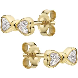 Celesta Ohrstecker CELESTA Gelb, Weiß Gold one-size