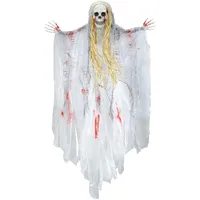 w widmann milano party fashion WIDMANN MILANO Party Fashion 7791Y - Partydekoration blutendes Gespenst, 90cm, Deko, Accessoires, gruselig, Kunstblut, Skelett, Ghost, Halloween, Karneval
