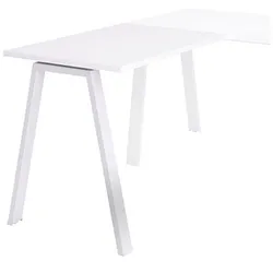 rocada Anbautisch BLANCA weiß/eiche rechteckig 100,0 x 60,0 x 72,0 cm