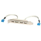 Startech StarTech.com 4 Port USB A Female Slot Plate Adapter