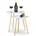Beistelltisch 2er Set skandinavisch 70er Design Nachttische Satztische Durchmesser 39 und 47 5 cm