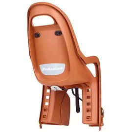 polisport move Groovy 29 Kindersitz Für Fahrrad Hinten - Caramel Brown / Black - Max 22 kg