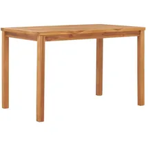 vidaXL Gartentisch 120 x 70 x 77 cm Teak Massivholz Braun