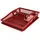URBAN LIVING Sonoma Geschirrkorb mit Tablett 38,5 x 31 x 8 cm Ruby Wine