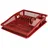 URBAN LIVING Sonoma Geschirrkorb mit Tablett 38,5 x 31 x 8 cm Ruby Wine