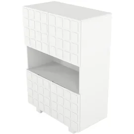 skandica Highboard 84,3 x 120 cm Weiß