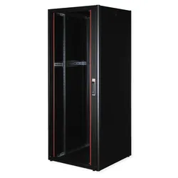 ROLINE Basic - Schrank Netzwerkschrank - Glas Tür, 800 x 800 (B x T)