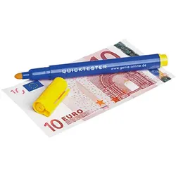 Genie Geldscheinprüfstift Quicktester Euro, US-Dollar, britische Pfund 1,5mm blau/gelb
