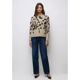 STREET ONE Rundhalspullover Beige 44