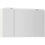 Nobilia Spiegelschrank NOBILIA "Prina", weiß (alpinweiß glanz), B:120cm H:72cm T:21cm, Schränke, in Breiten 60, 80, 100 und 120 cm, innenliegende Steckdose