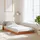 vidaXL Massivholzbett 100 x 200 cm Wachsbraun