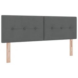 vidaXL LED-Speicherbett 140 x 200 cm Dunkelgrau