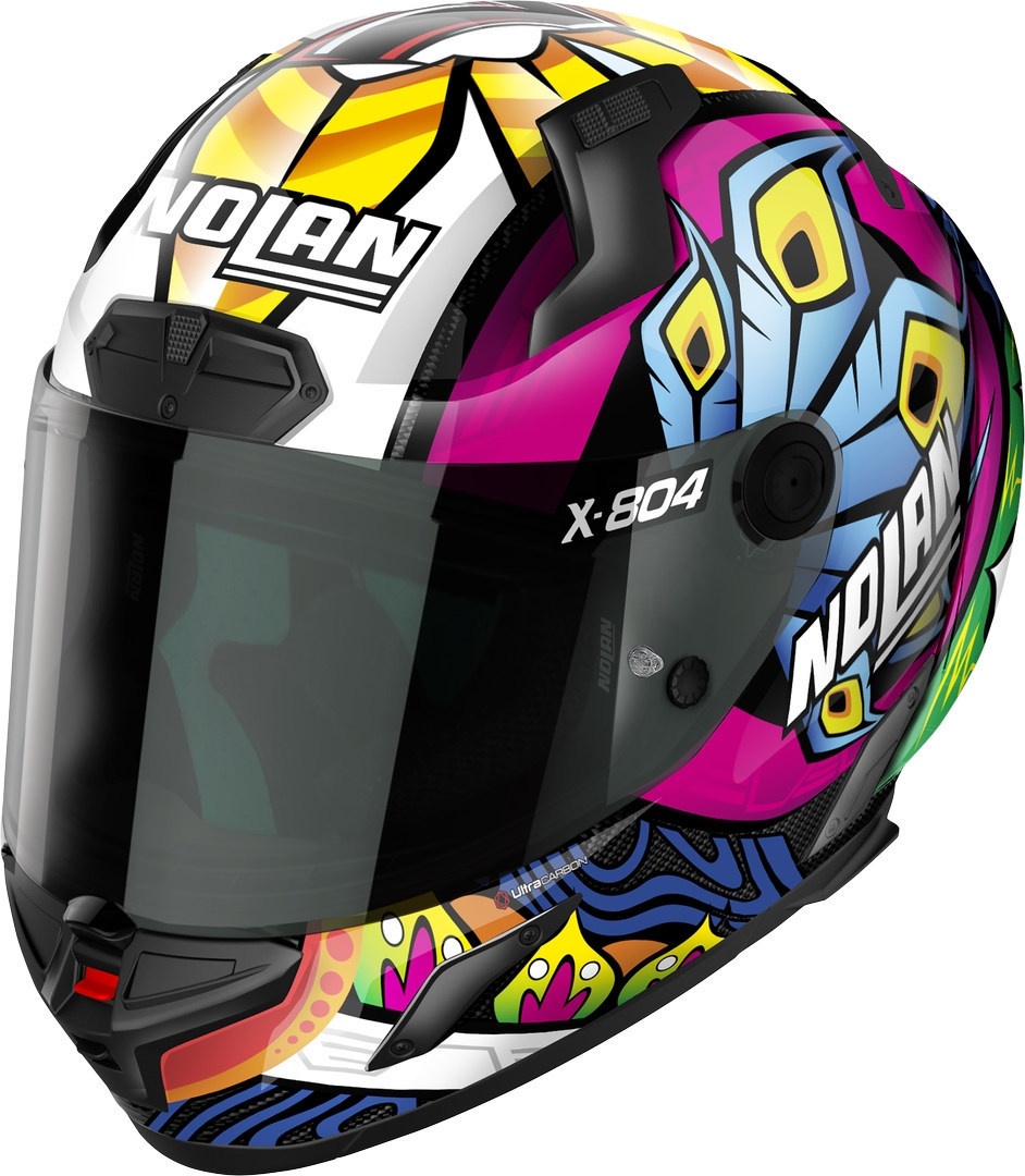 Nolan X-804 RS Ultra Carbon Chaz Davies Replica Helm, veelkleurig, S