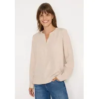Cecil Bluse in Unifarbe Oat Milk beige XL -