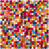 myfelt Filzkugel Sitzauflage Stuhlauflage - Lotte - 36x36 cm, bunt