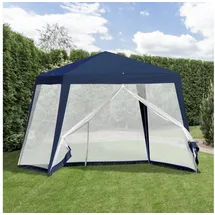 Outsunny Gartenpavillon 3 x 3 m inkl. 4 Seitenteile Blau