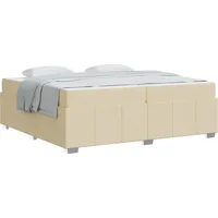 VidaXL Bettrahmen mit Matratze Creme 200 x 200 cm