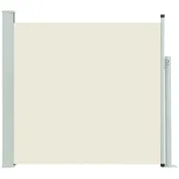 VidaXL Ausziehbare Seitenmarkise 140 x 500 cm creme