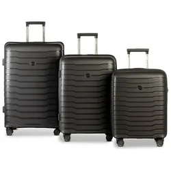 Worldpack Portland 4 Rollen Kofferset 3-teilig  schwarz